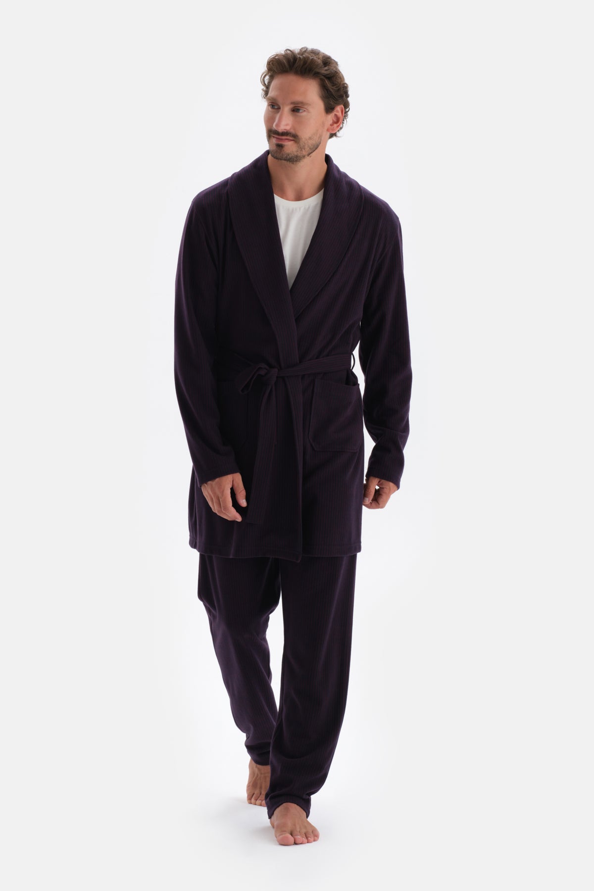 Bordeaux LINED JACQUARD KNITTED SINGLE BOTTOM