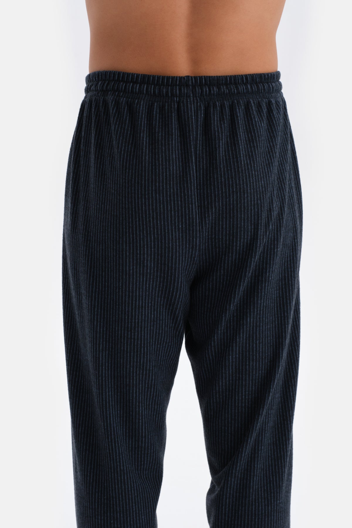 Navy LINED JACQUARD KNITTED SINGLE BOTTOM