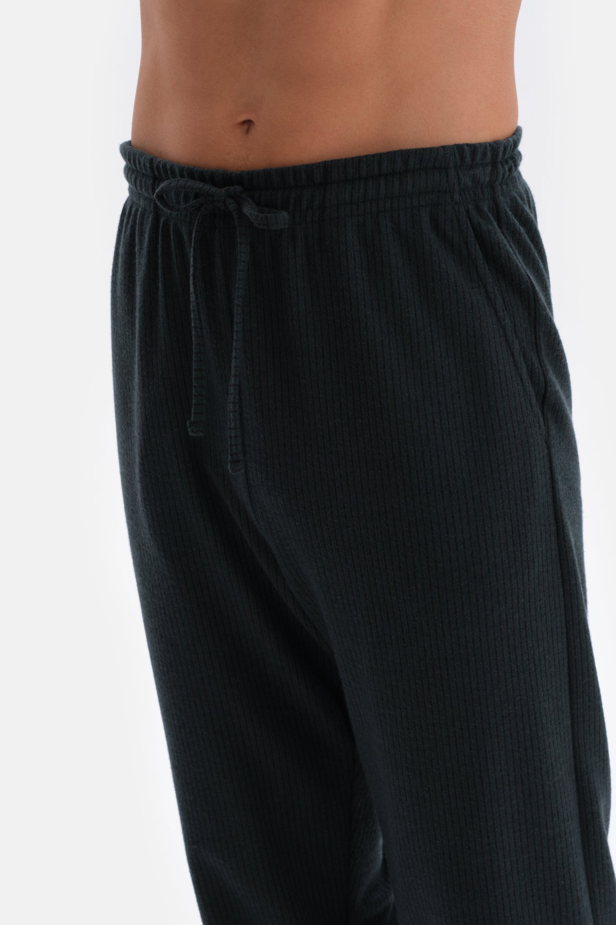 Green LINED JACQUARD KNITTED SINGLE BOTTOM