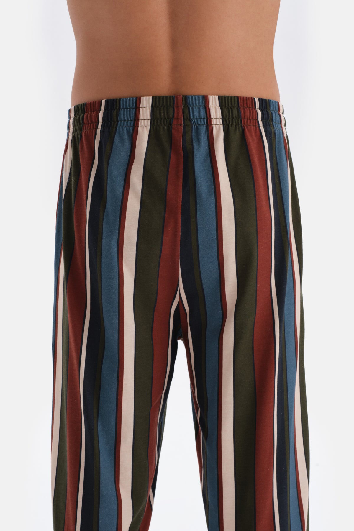 MULTICOLOR STRIPED KNITTED TROUSERS