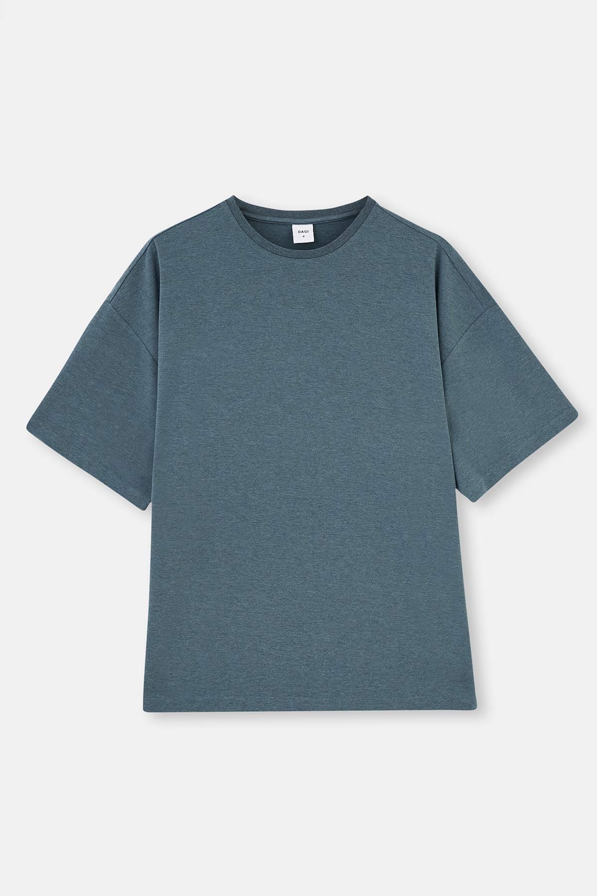 Indigo CREW-NECK SHORT SLEEVE OVERSIZE EVERFRESH T-SHIRT