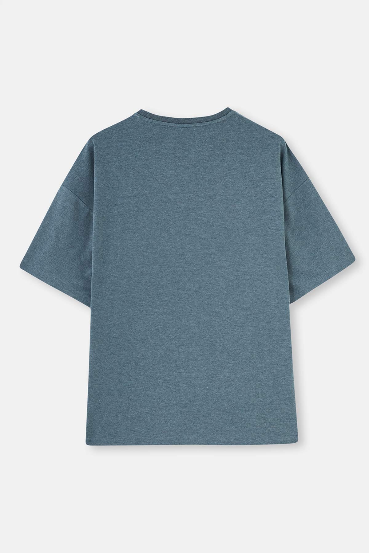 Indigo CREW-NECK SHORT SLEEVE OVERSIZE EVERFRESH T-SHIRT