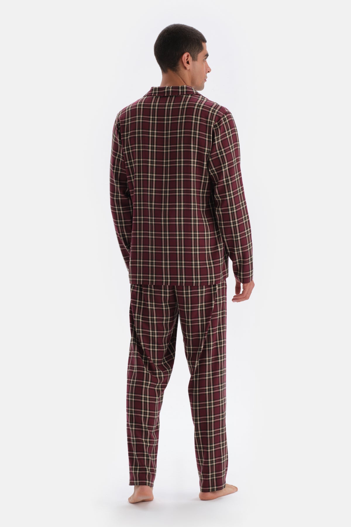 Multicolor Ekose Dokuma Gömlek Pijama Üstü