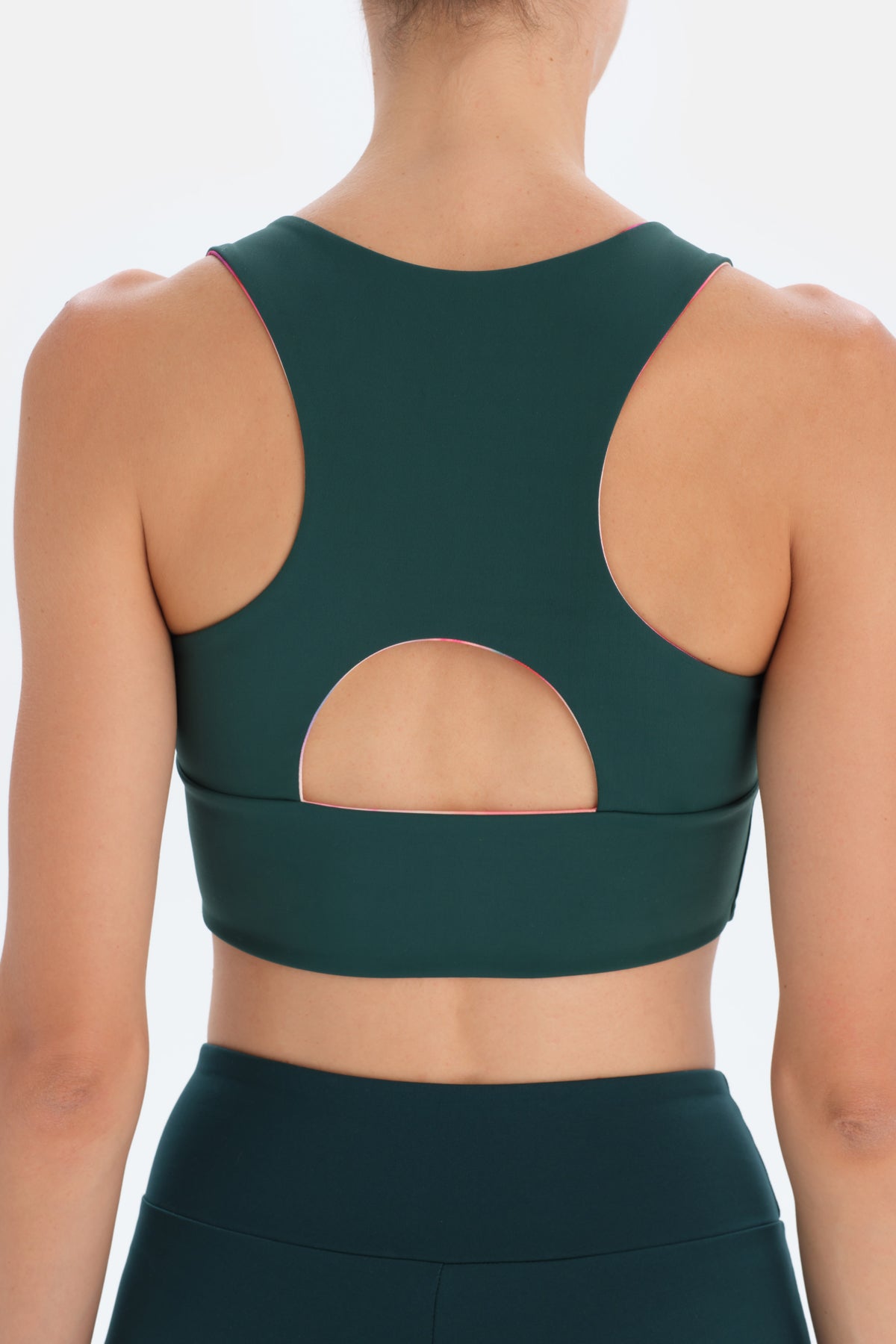 Koyu Yeşil Dagi Active Koyu Çift Taraflı Spor Sütyeni