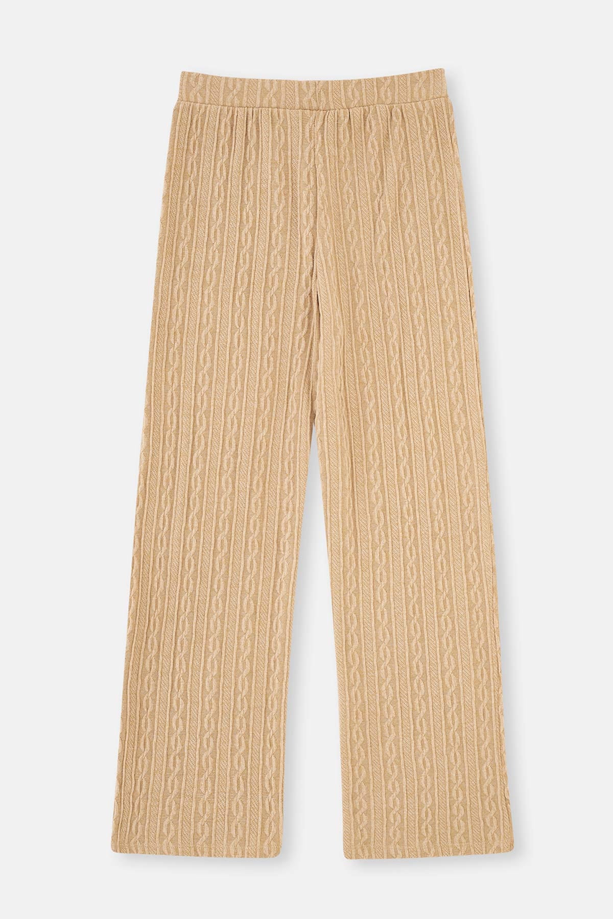 Light Brown JOGGER KNITTED PANTS