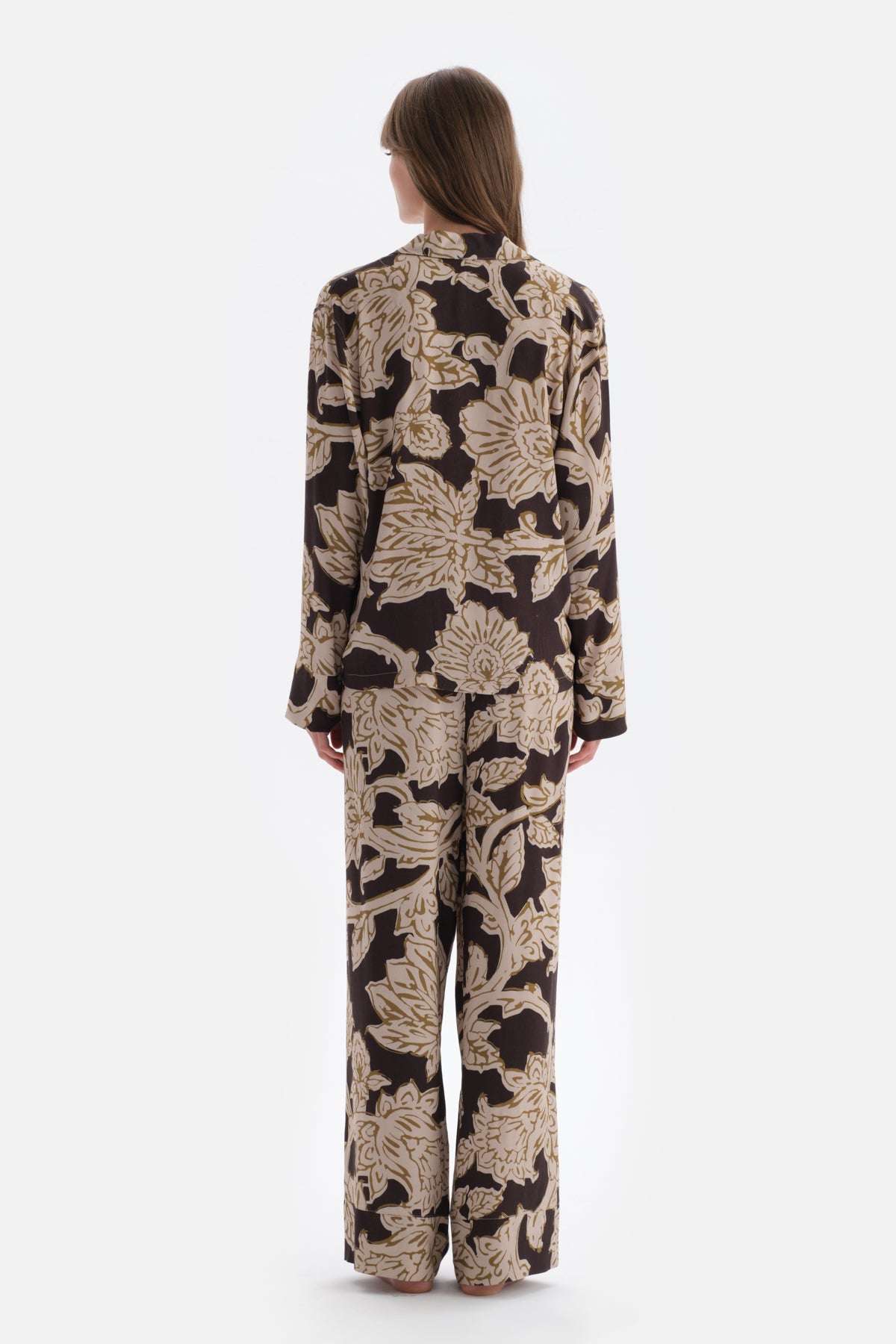 MULTICOLOR PRINTED WOVEN SHIRT PAJAMAS