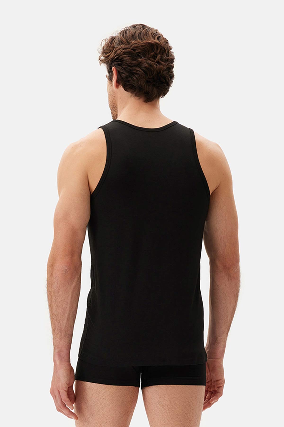 Black BASIC MODAL TANKTOP