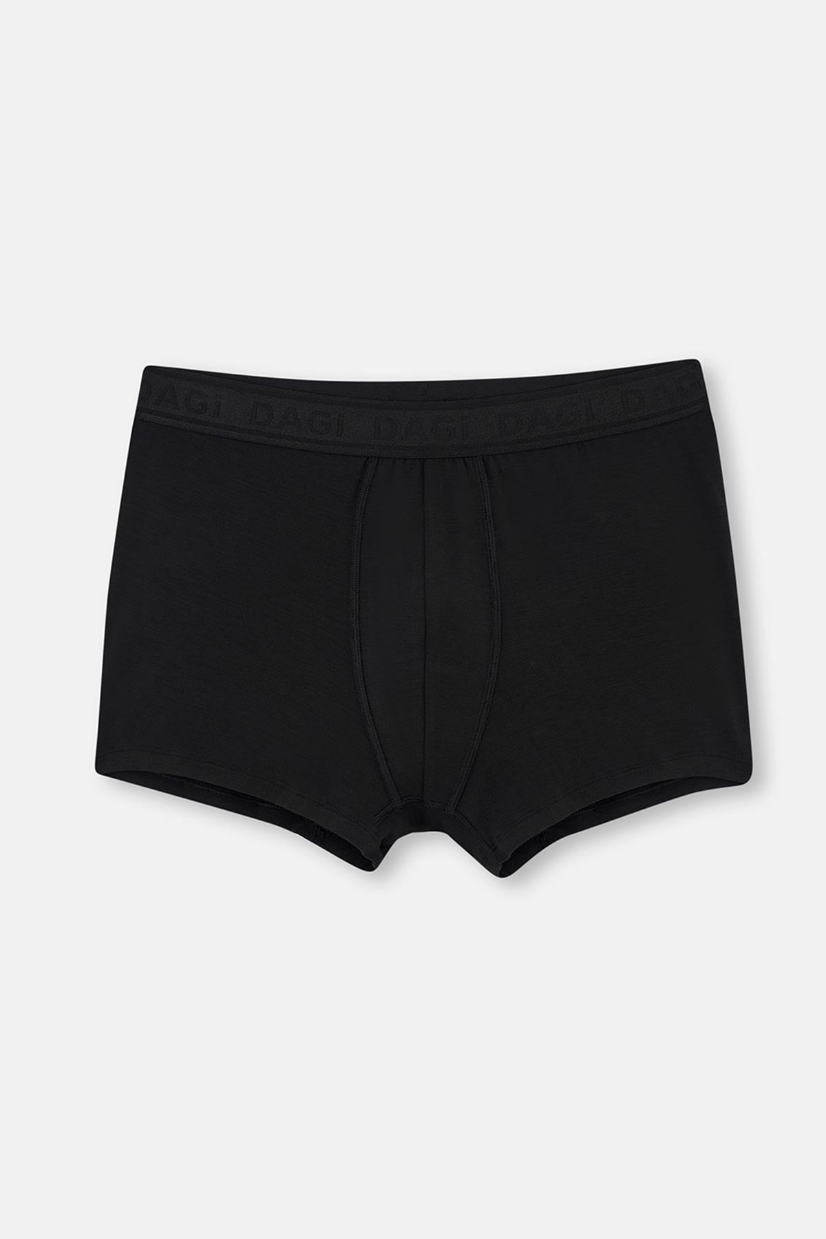 Siyah Normal Bel Basic Modal Boxer
