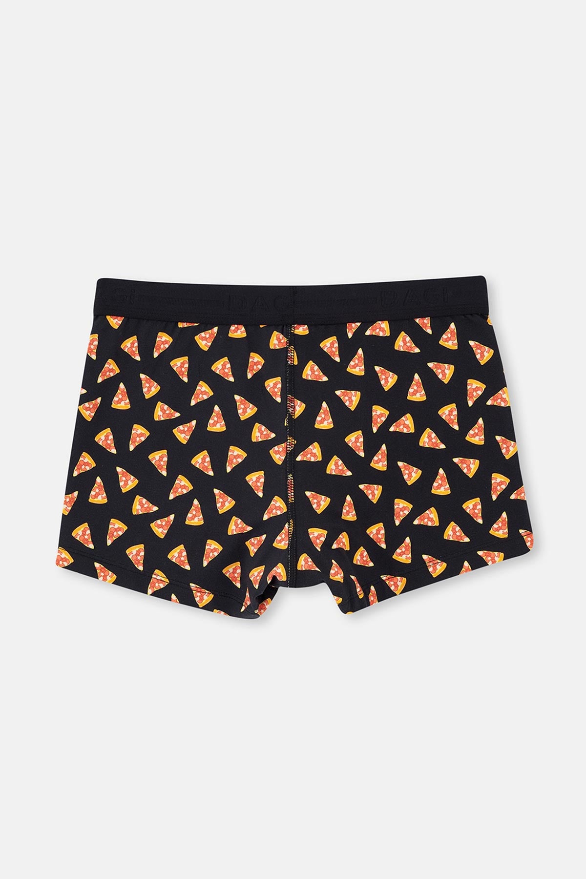 Siyah Desenli Pamuklu Boxer