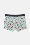 Gray Blue 5210 PATTERNED COTTON BOXER