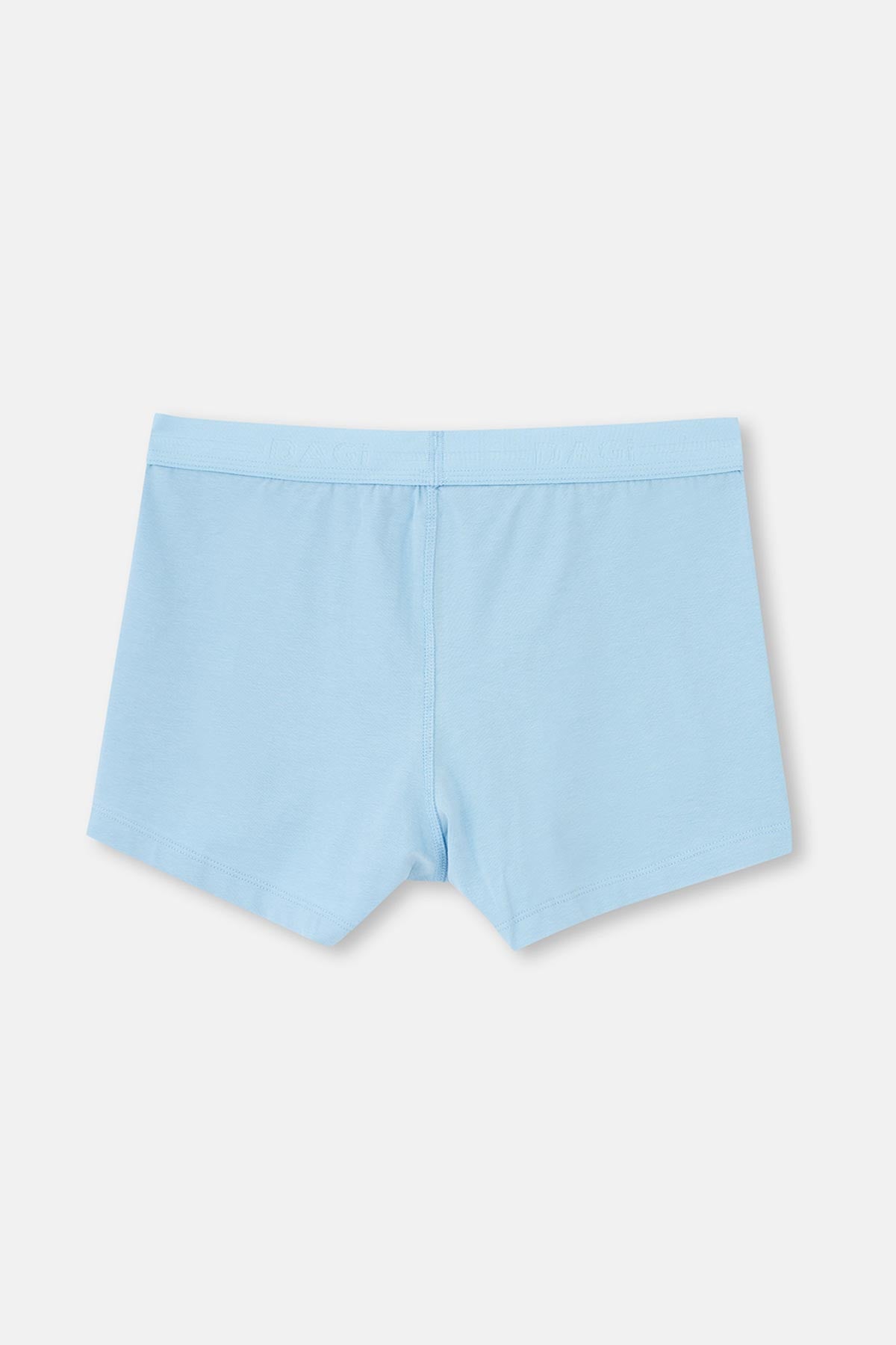 Açık Mavi Düz Pamuk Boxer
