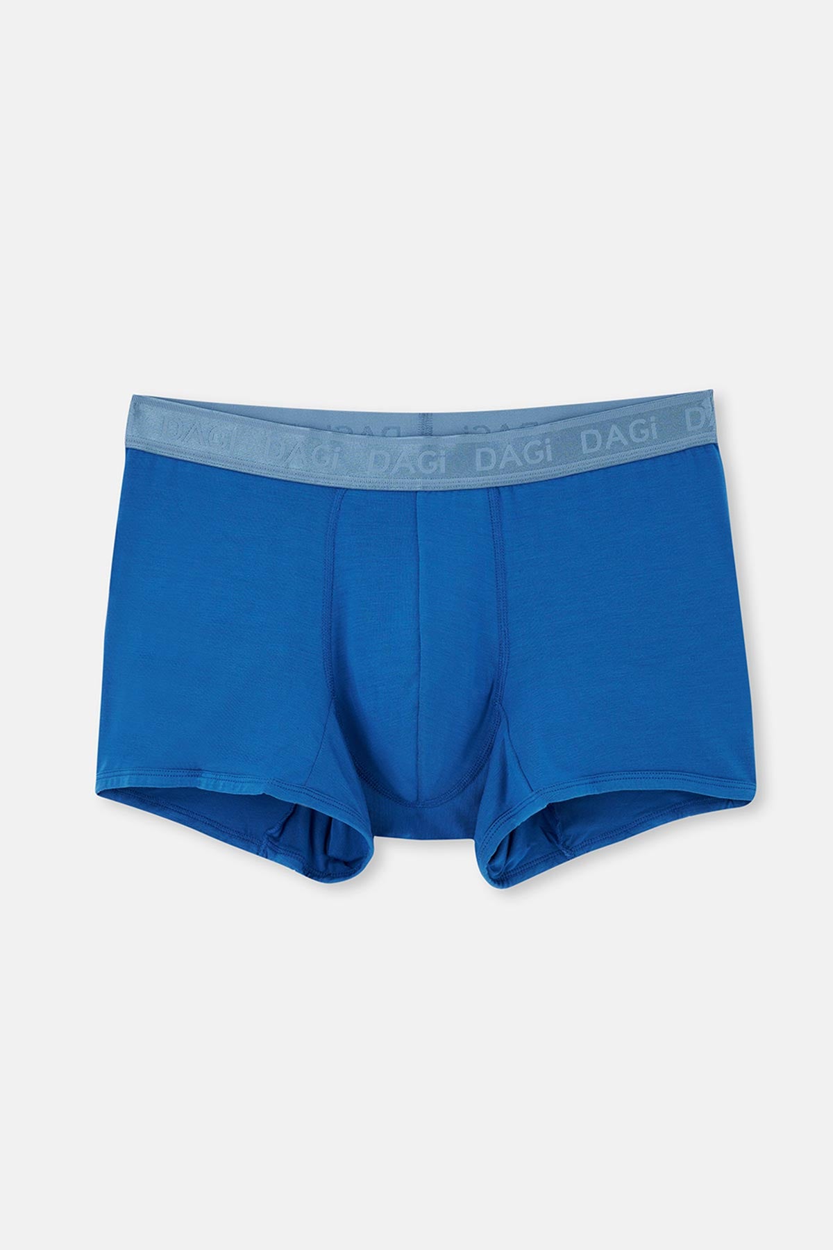 Açık Mavi-Mavi 2'li Desenli Micro Modal Boxer