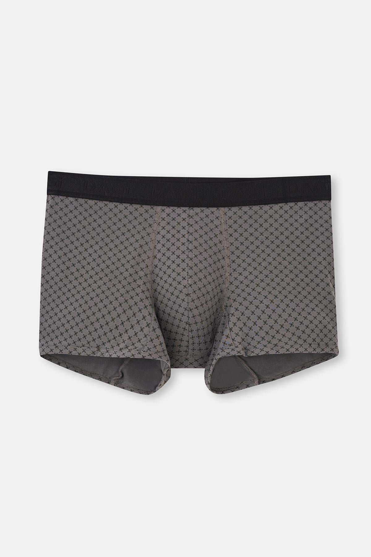 Light Gray-Gray 4210 3-PACK PATTERNED MICRO MODAL BOXER
