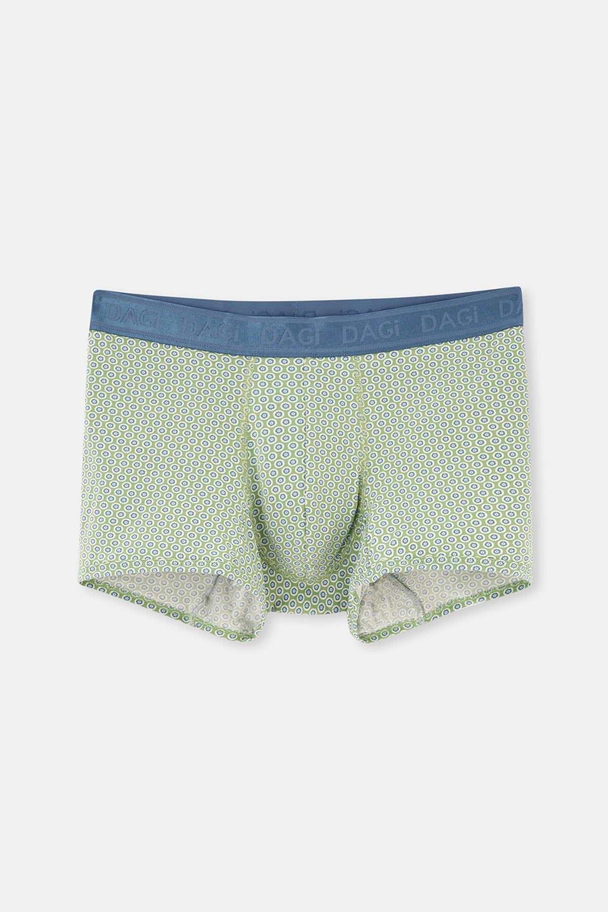 Mavi-Yeşil 3'lü Desenli Micro Modal Boxer