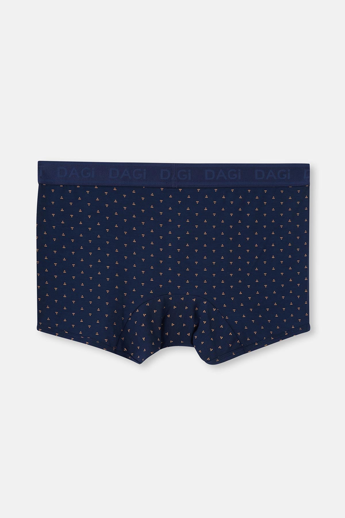 Light Brown-Navy Blue 4210 3-PACK PATTERNED MICRO MODAL BOXER