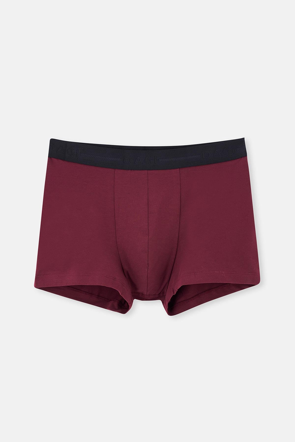 Açık Mavi-Mürdüm-Siyah 3'lü Düz Pamuk Boxer