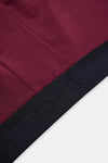 Light Blue-Maroon-Black 5210 3-PACK PLAIN COTTON BOXER
