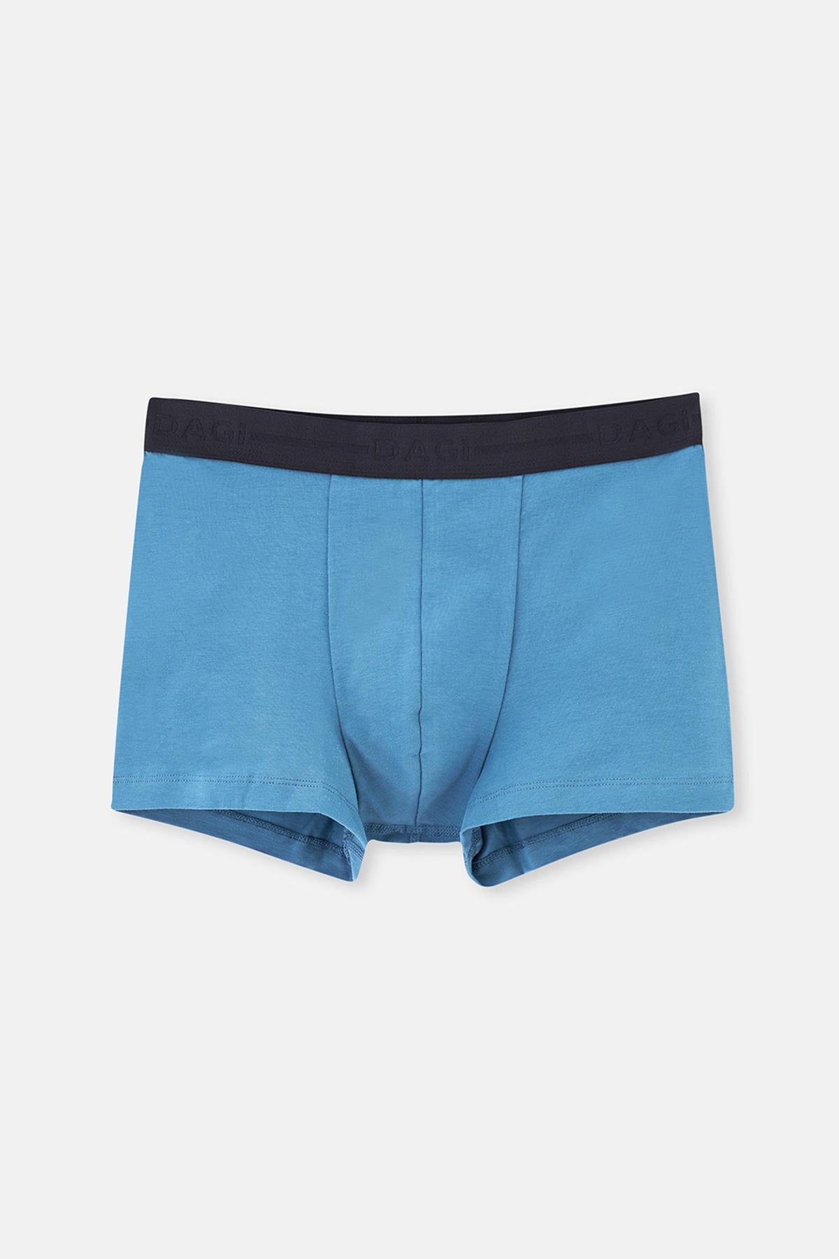 Light Blue-Maroon-Black 5210 3-PACK PLAIN COTTON BOXER
