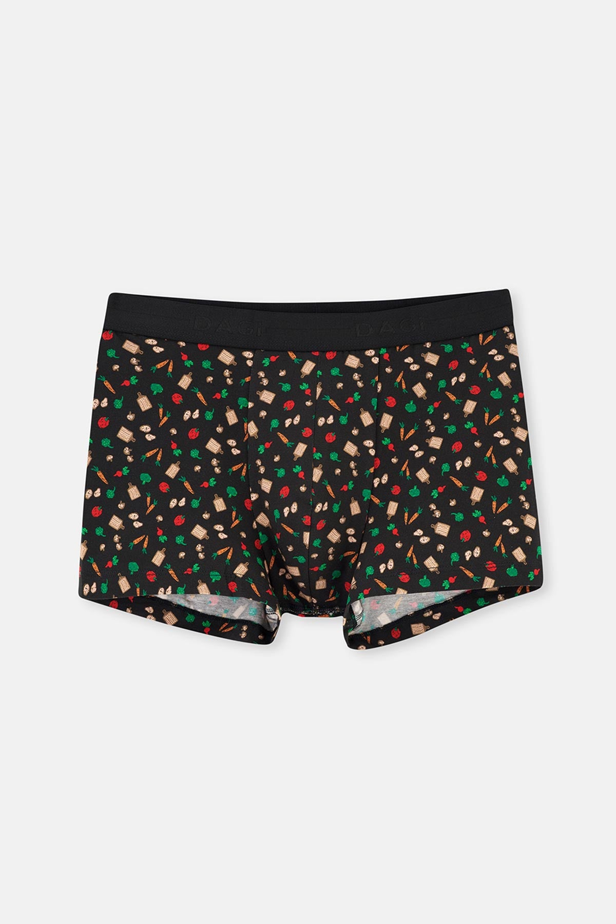 Black 5210 2-PACK PATTERNED COTTON BOXERS