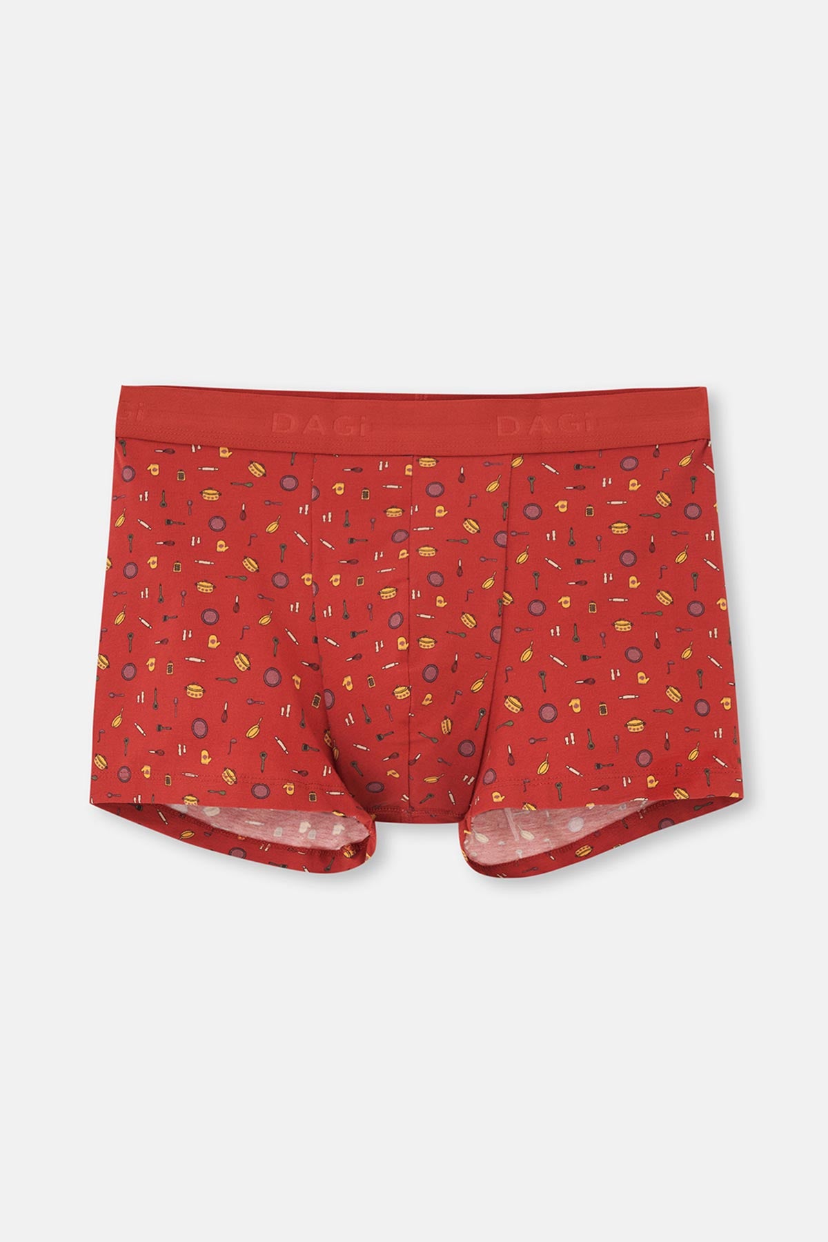 Rose Dust-Terracotta-Dark Green 5210 3-PACK PATTERNED COTTON BOXER