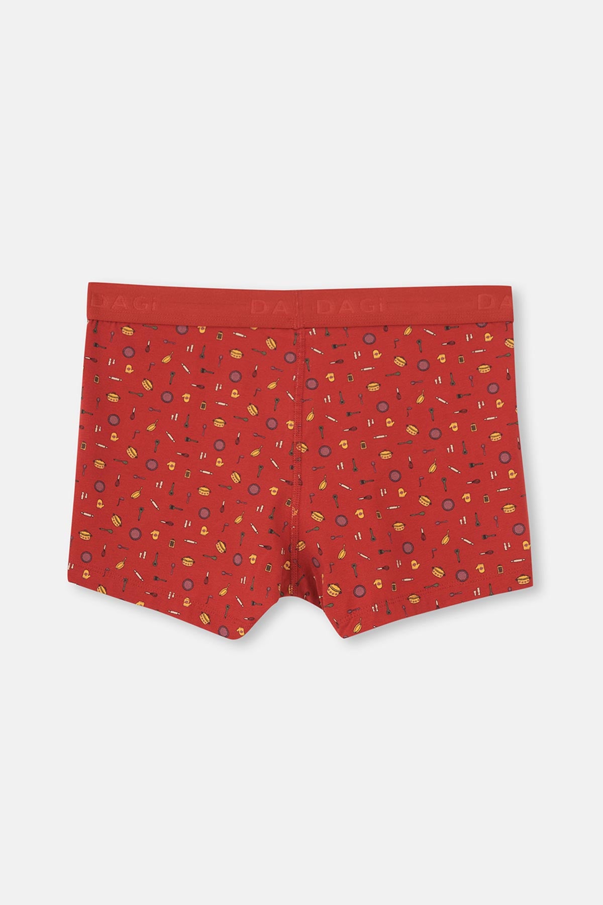 Rose Dust-Terracotta-Dark Green 5210 3-PACK PATTERNED COTTON BOXER