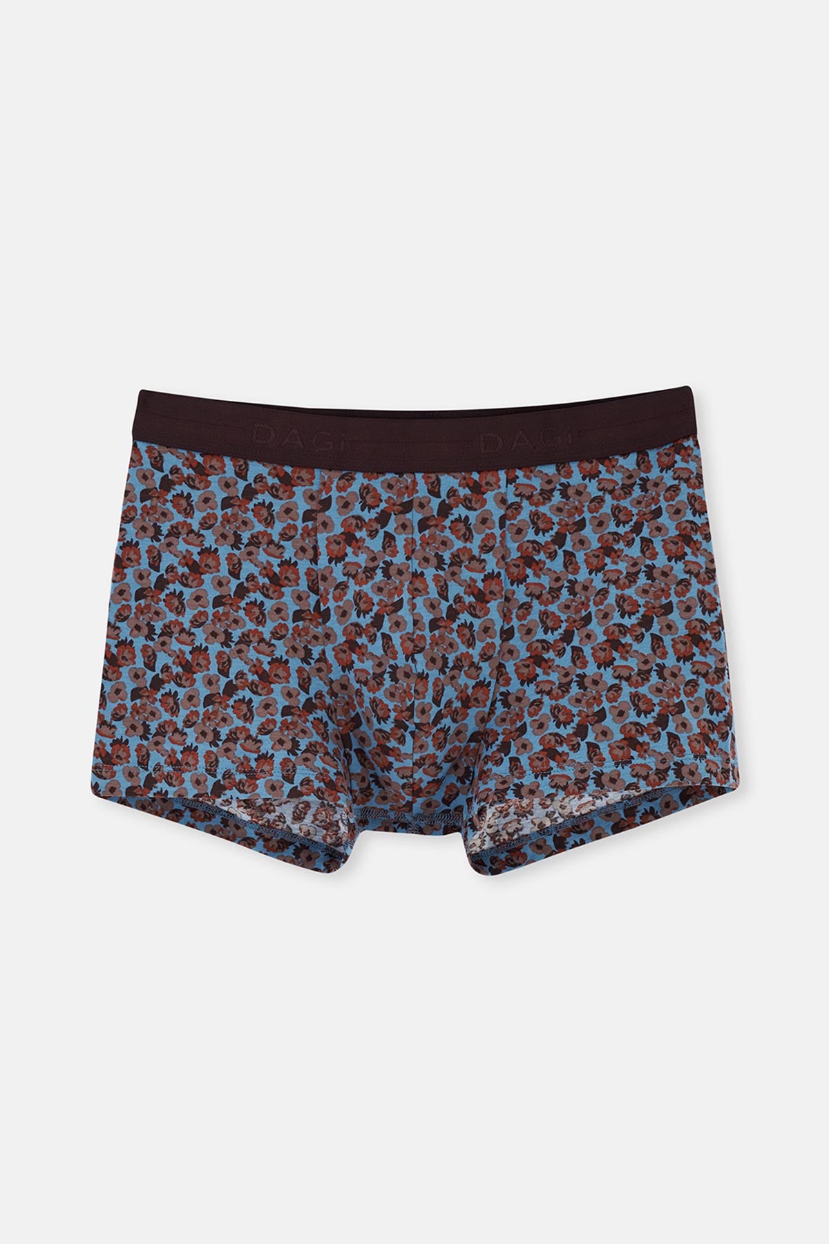 Dark Brown-Blue 5210 2-PACK PATTERNED COTTON BOXERS