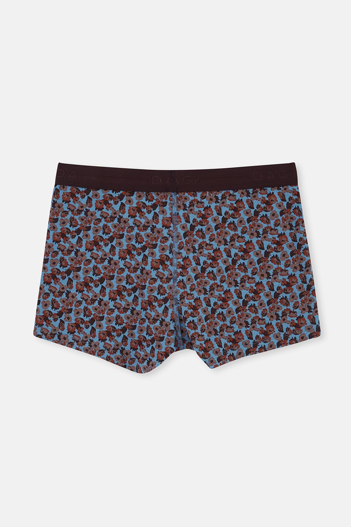 Dark Brown-Blue 5210 2-PACK PATTERNED COTTON BOXERS