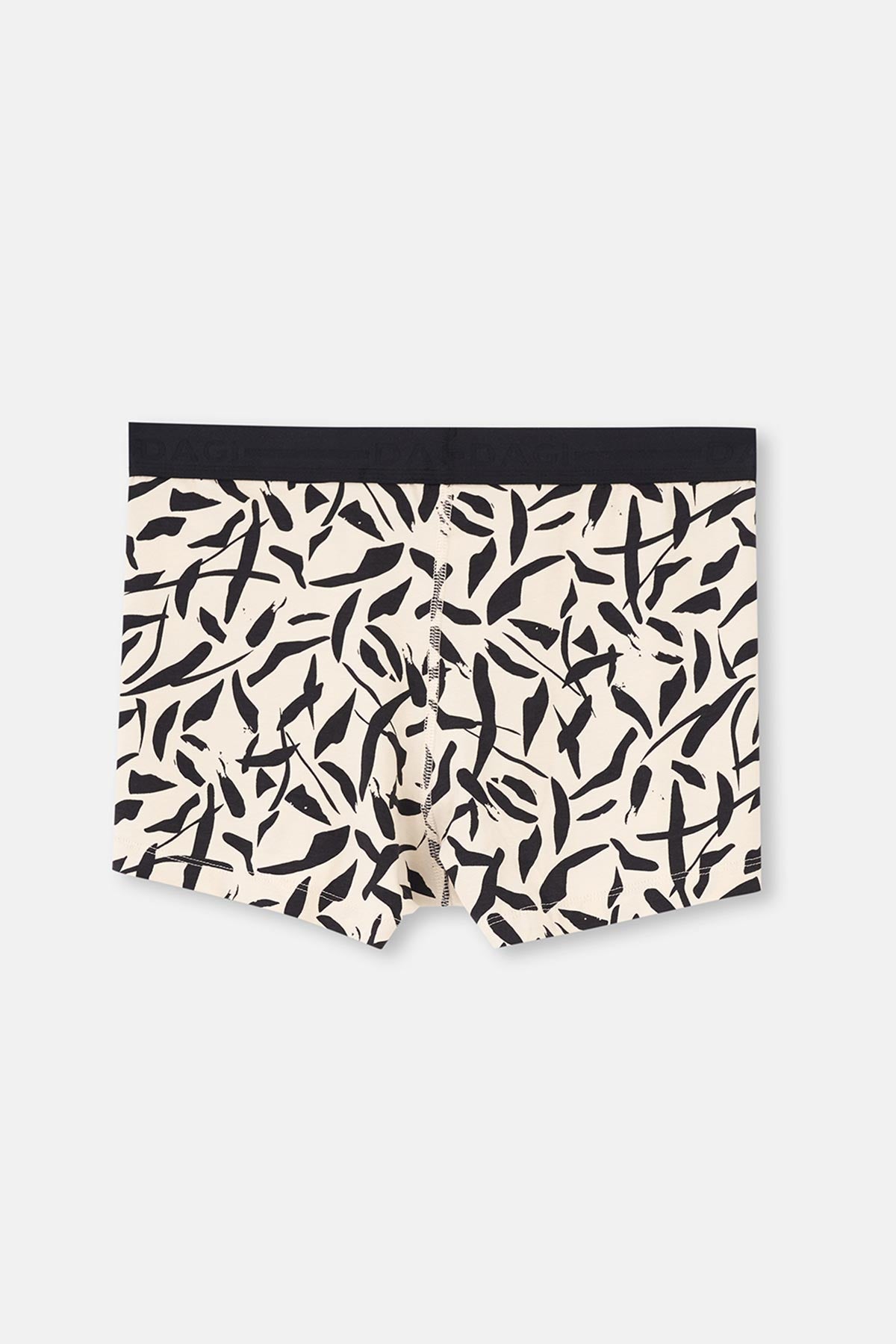 Siyah-Ten 3'Lü Desenli Pamuk Boxer