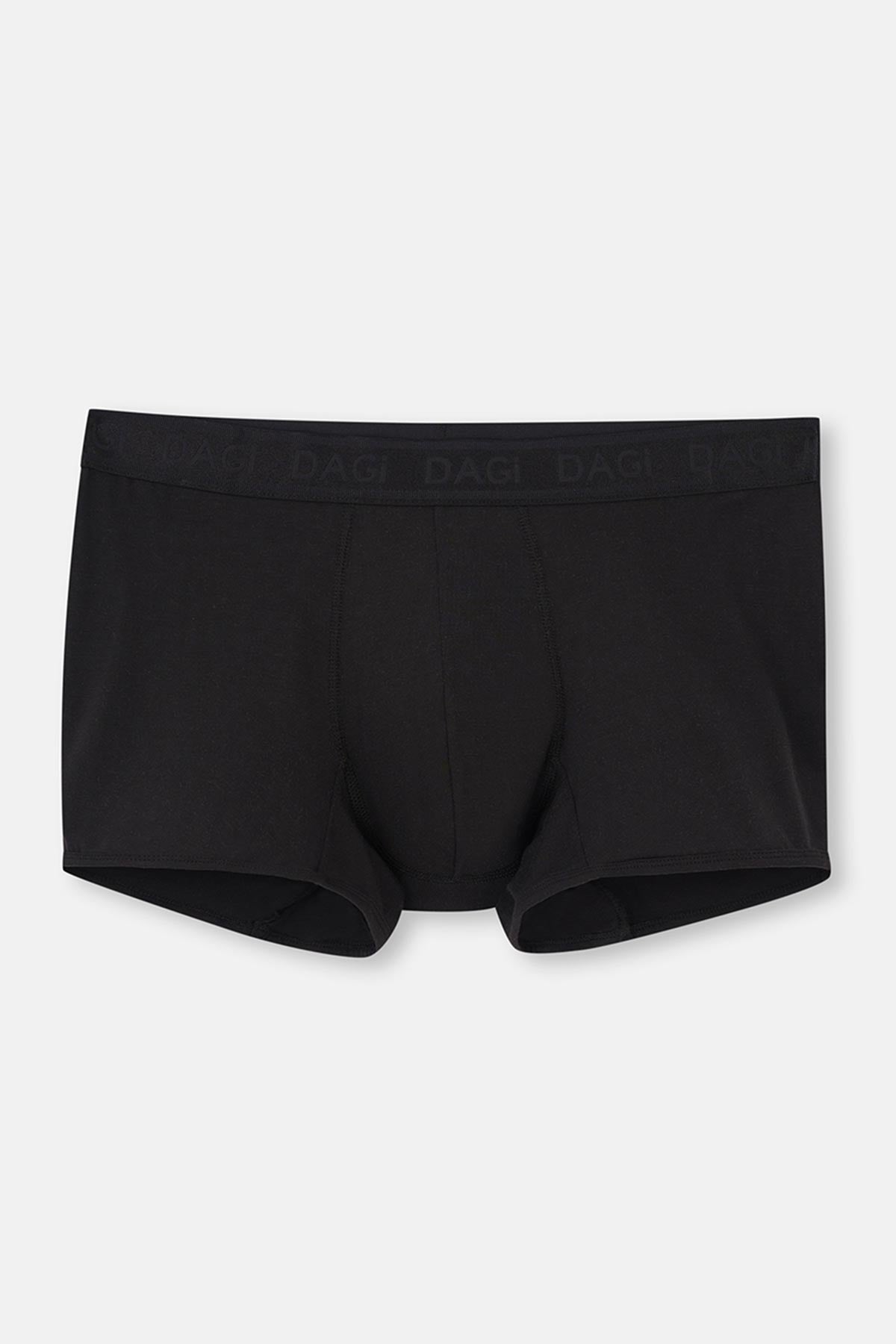 Siyah-Ten 3'Lü Desenli Micro Modal Boxer