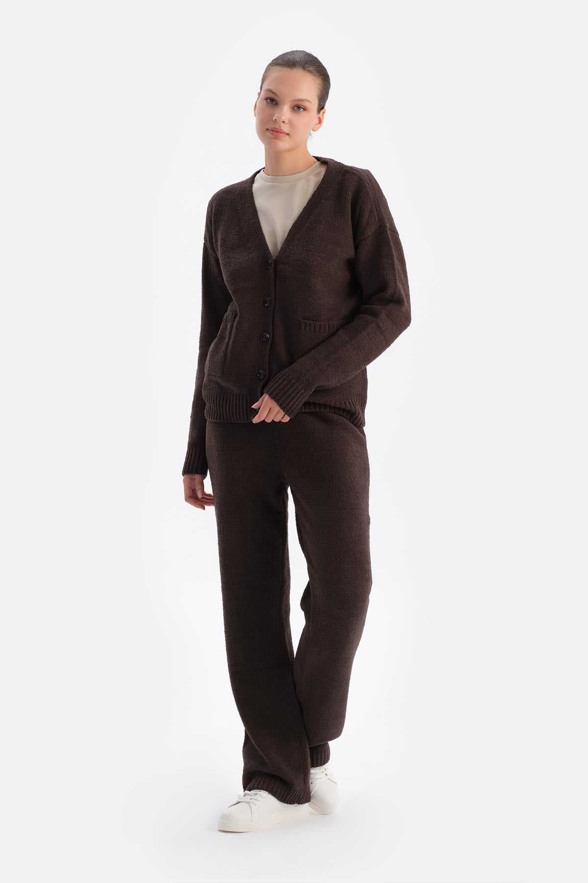 Dark Brown CHENILLE TROUSERS