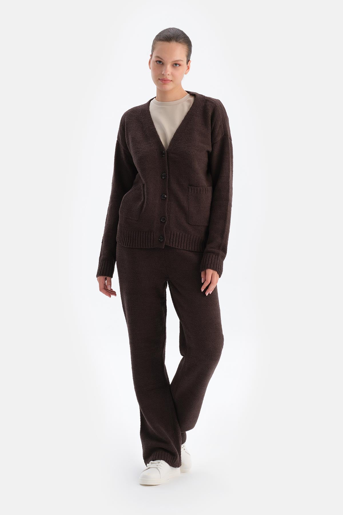 Dark Brown CHENILLE TROUSERS