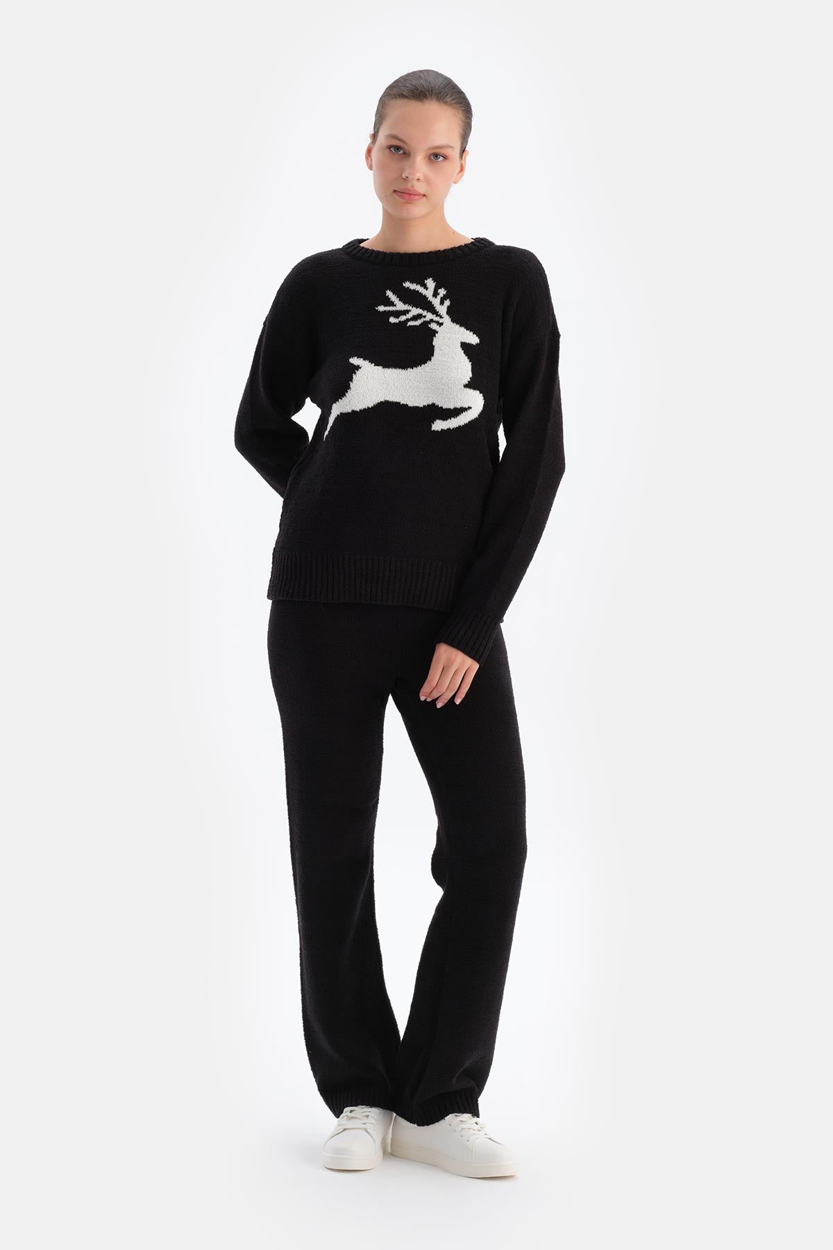 Black FLEECE TROUSERS