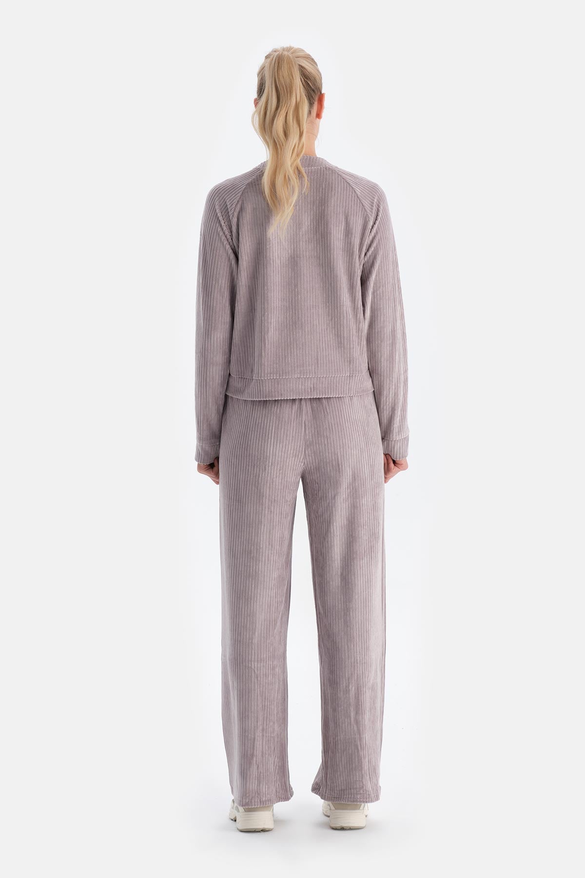 Light Lilac VELVET TROUSERS