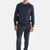 Navy CREW NECK LONG SLEEVE T-SHIRT PANTS PAJAMA SET