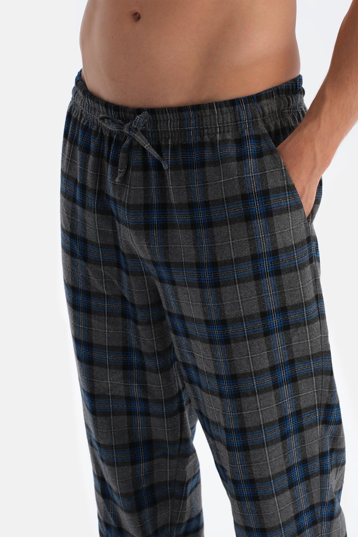 Navy FLEECE DRESSING GOWN