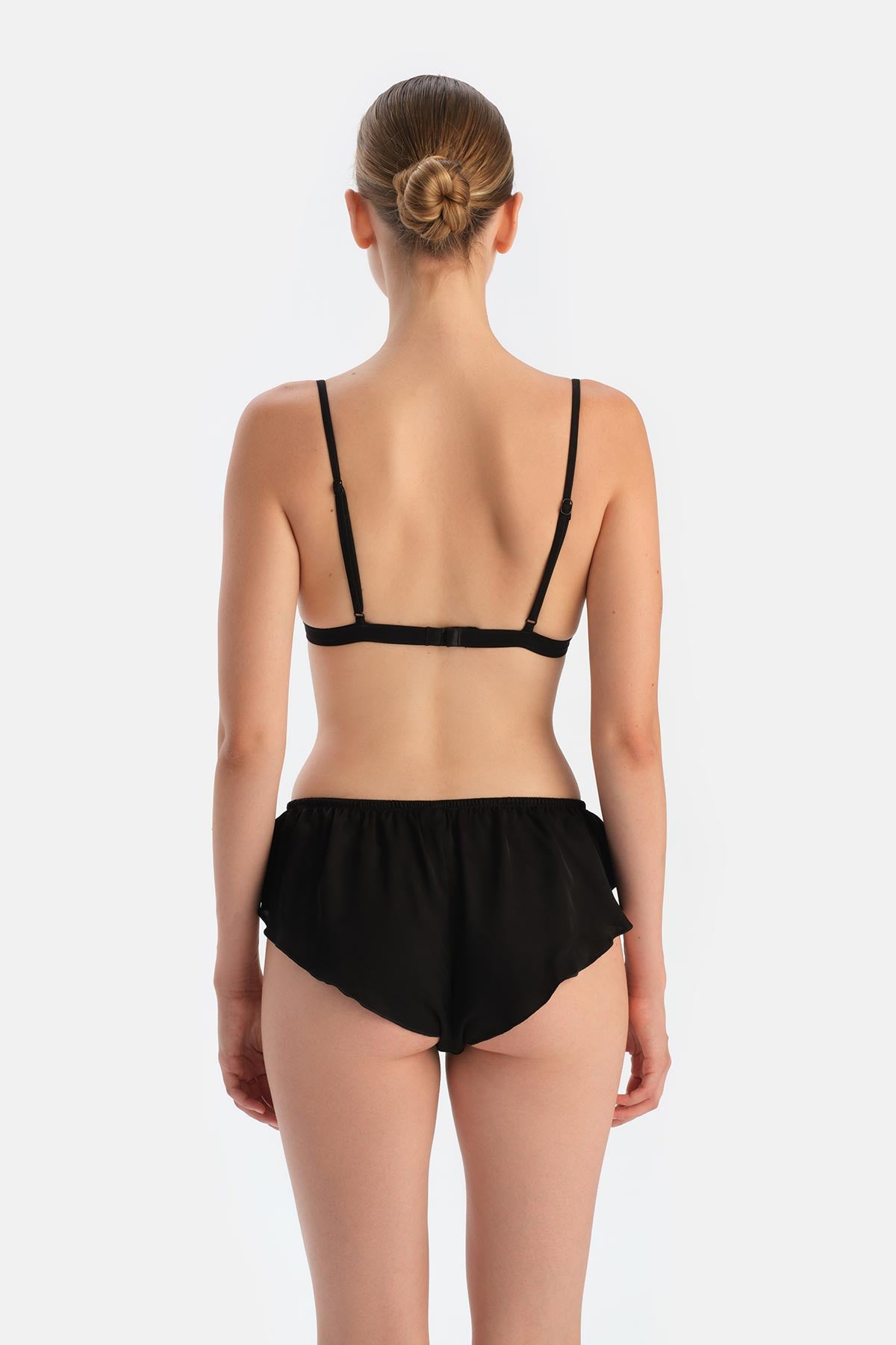 Black Sequined Triangle Bralette