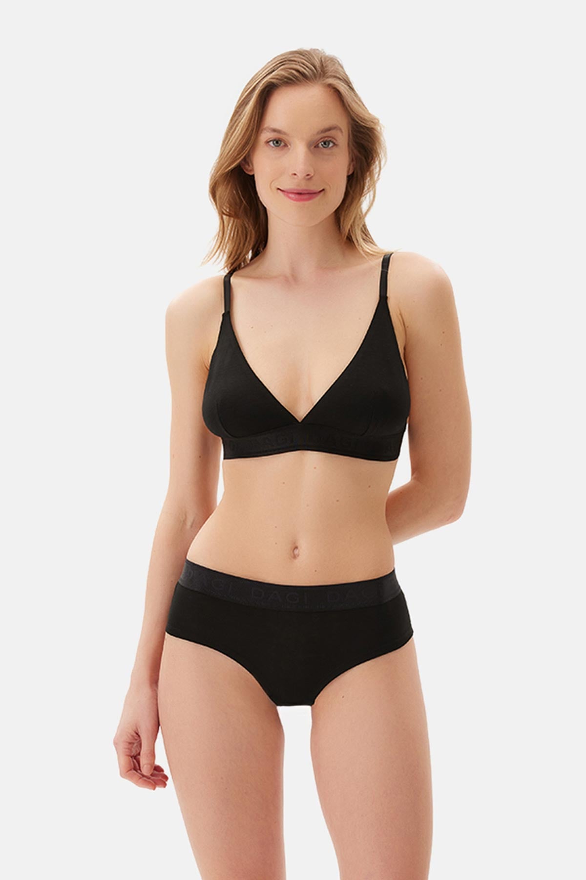 Black BASIC MODAL SOFT BRA