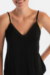 Black BASIC THIN-STRAPPED TANKTOP