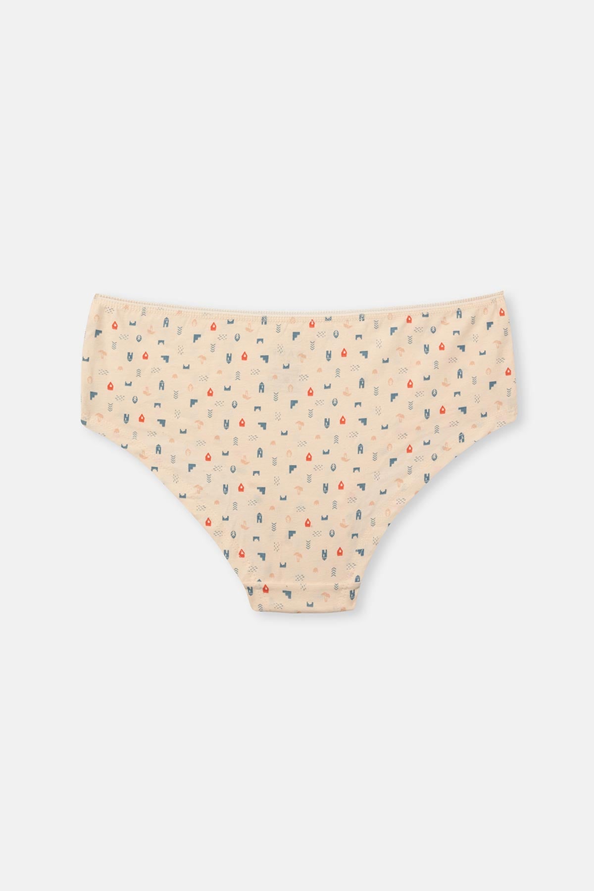 Ecru-Gray Blue-Powder 3-PACK PATTERNED HIPSTER PANTIES