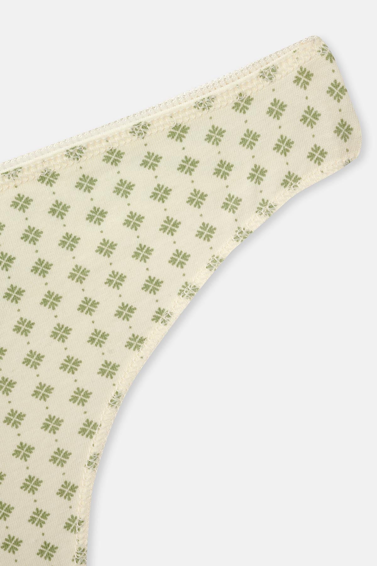 Salmon-Green 3-PACK PATTERNED THONG PANTIES