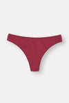 Maroon-Pink-Turquoise 3-PACK PATTERNED THONG PANTIES