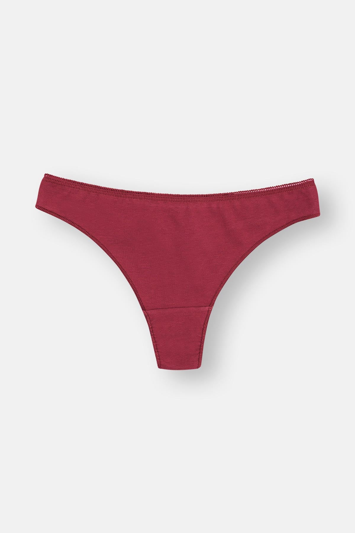 Maroon-Pink-Turquoise 3-PACK PATTERNED THONG PANTIES