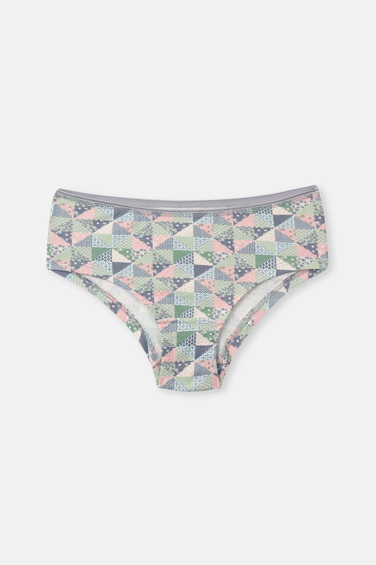 Gray-Soft Pink 3-PACK PATTERNED HIPSTER PANTIES