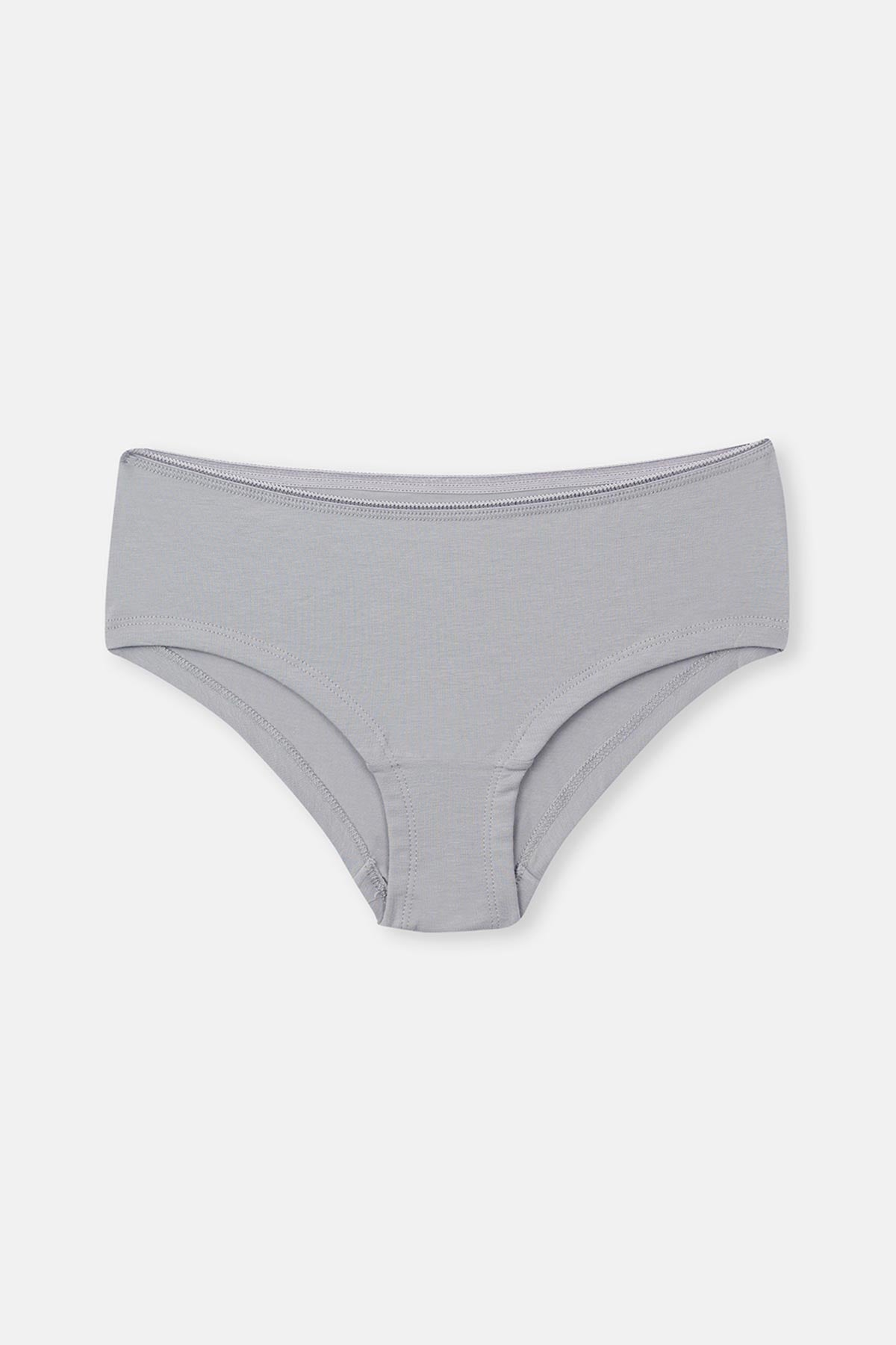 Gray-Soft Pink 3-PACK PATTERNED HIPSTER PANTIES