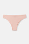 Gri-Soft Pembe Soft Kadın 3'lü Desenli Brazilian Külot