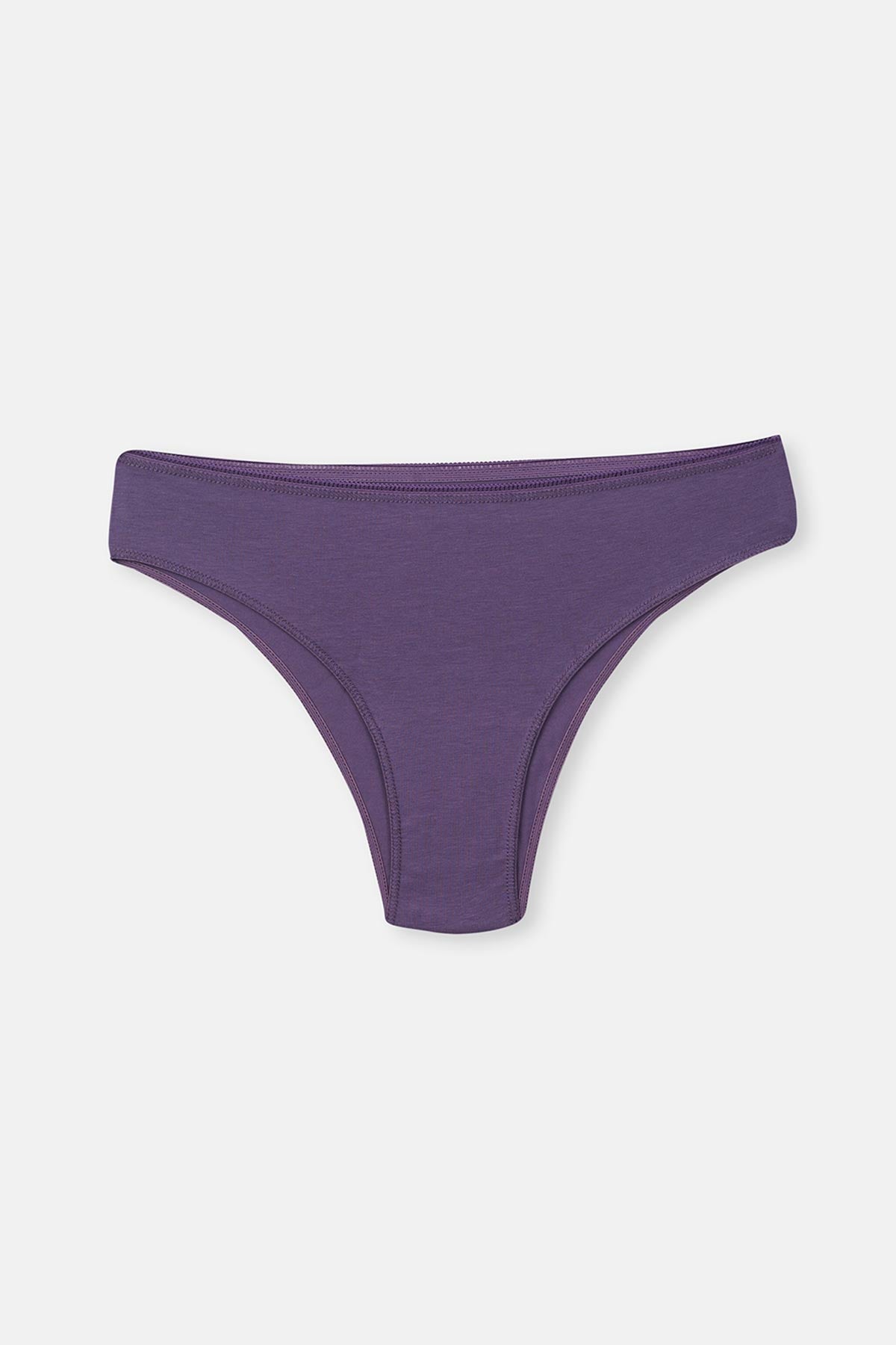 Gri-Mint-Mor Kadın 3'lü Düz Brazilian Külot