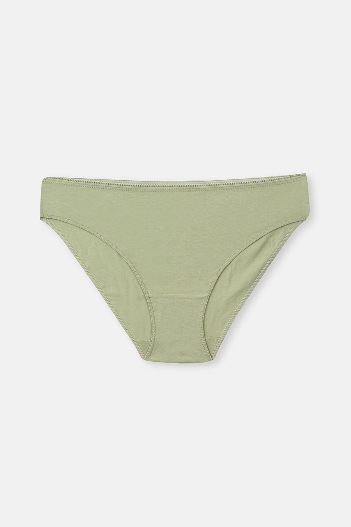 Yeşil-Ekru Kadın 3'lü Desenli Brief Külot