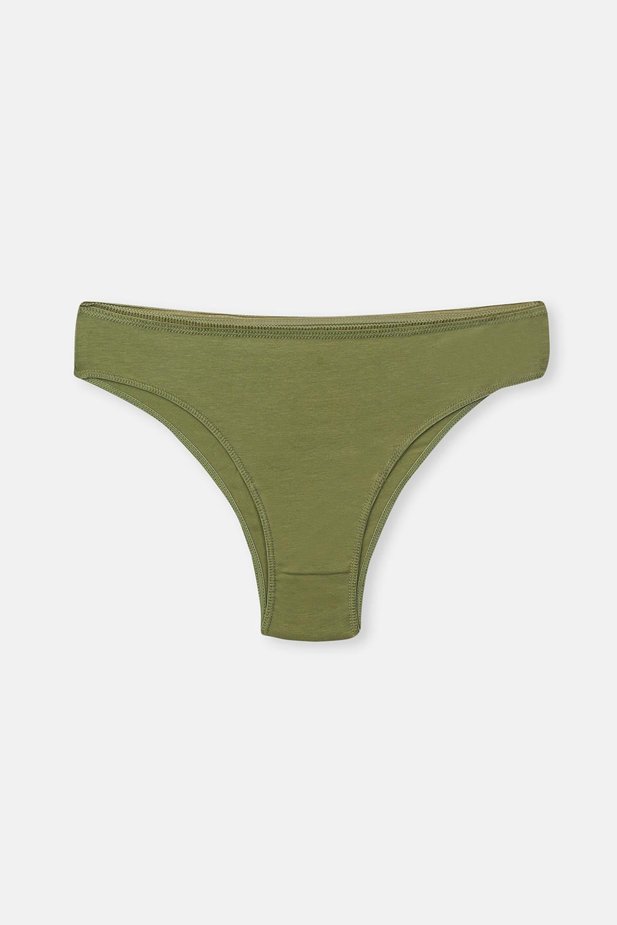 Green-Ecru 3-PACK PATTERNED BRAZILIAN PANTIES