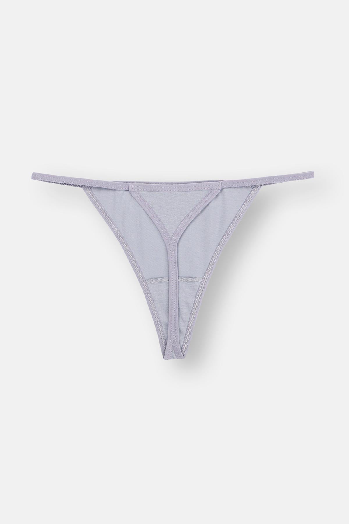 Gray-Mint-Purple 3-PACK PLAIN G-STRING PANTIES