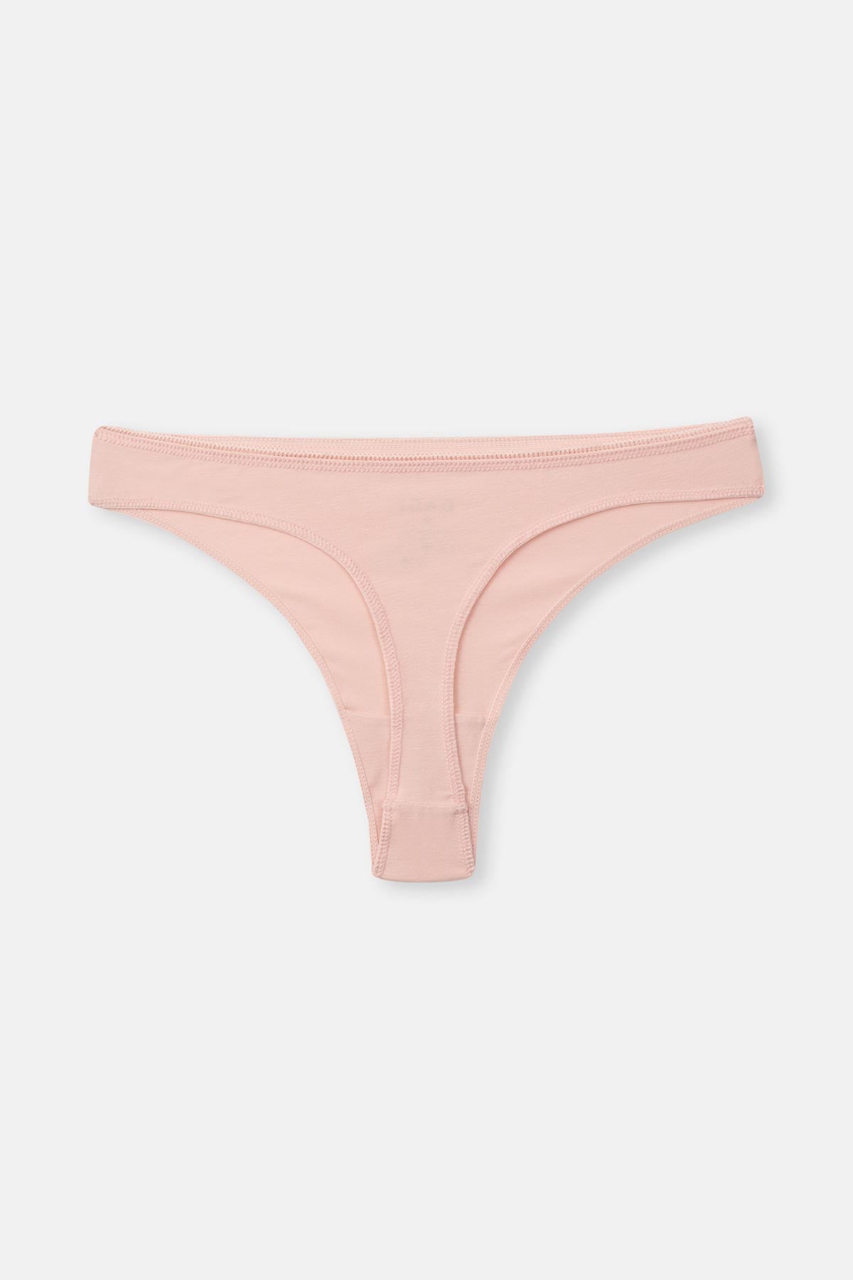Gray-Purple-Soft Pink 3-PACK PLAIN THONG PANTIES